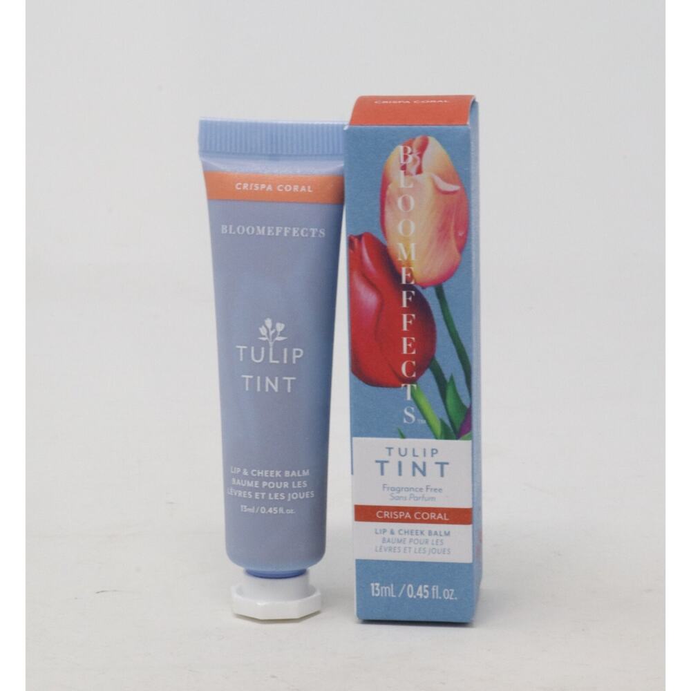 Bloomeffects Tulip Tint Lip And Cheek Balm 0.4oz/13ml New With Box CRISPA CORAL